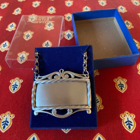 Salisbury Pewter Plain Decanter Label BNIB - Picture 2 of 8